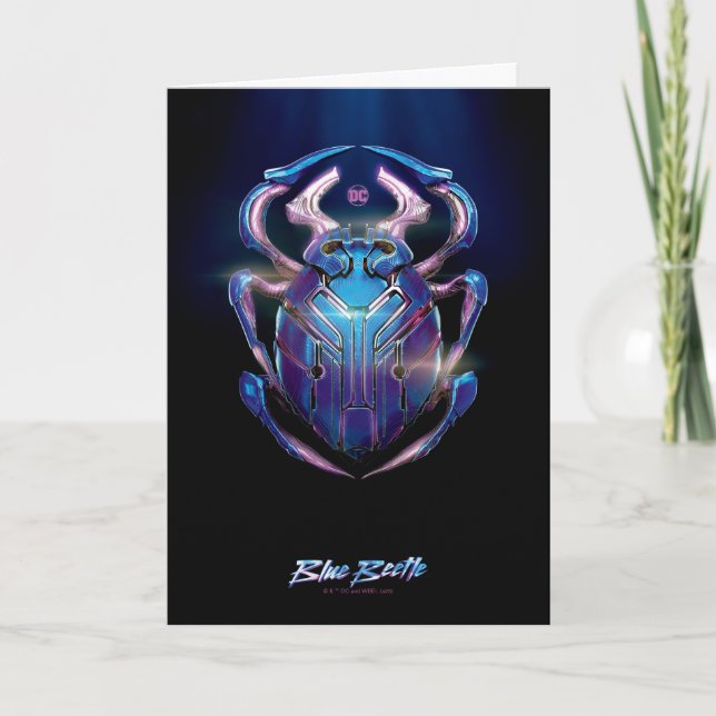 Blue Beetle Scarab Theatrical Poster Card (Front)