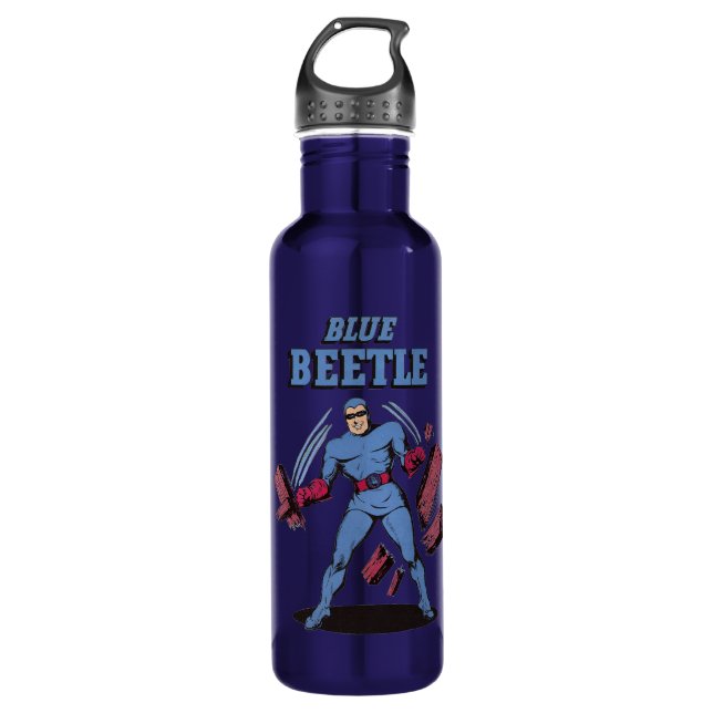 Blue Beetle Vintage Superhero 710 Ml Water Bottle (Front)