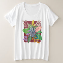 Blue beetle watercolor