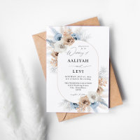 Blue & Beige Boho Floral Wedding 2
