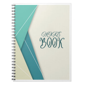 Blue Beige Minimalist Notebook