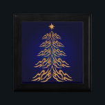 Blue Bell Christmas Tree Gift Box<br><div class="desc">What better way to present that special gift than to put it in an original wooden gift box, that is a unique and practical gift in itself. Add that watch, jewellery, keys to the new car, whatever. A gift inside a gift- for an extra special surprise. Made of lacquered wood,...</div>