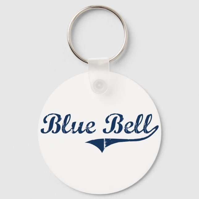 Blue Bell Pennsylvania Classic Design Key Ring (Front)