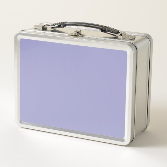 Blue bell (solid colour)  metal lunch box (Front)