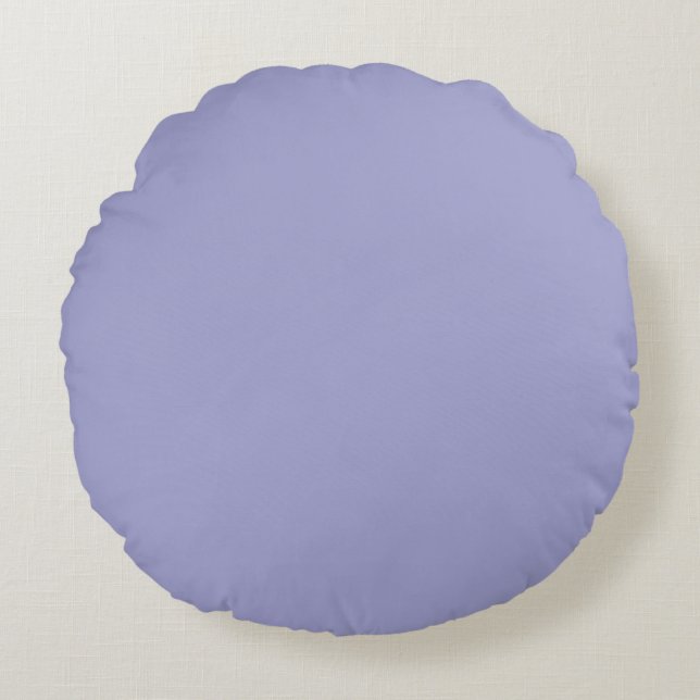 Blue bell (solid colour)  round cushion (Front)