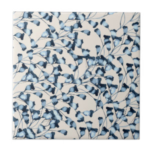 Blue Bells Flowers 2 Ceramic Tile