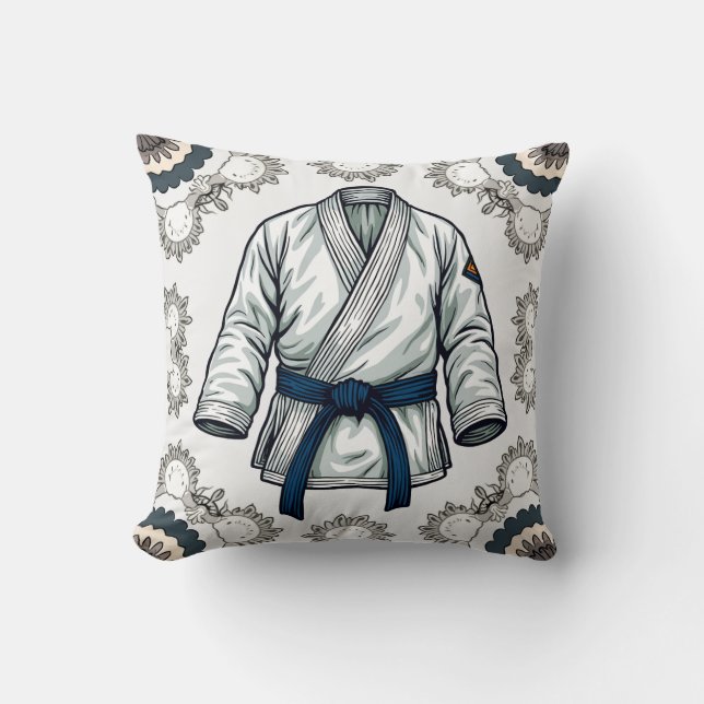 blue belt cushion (Front)