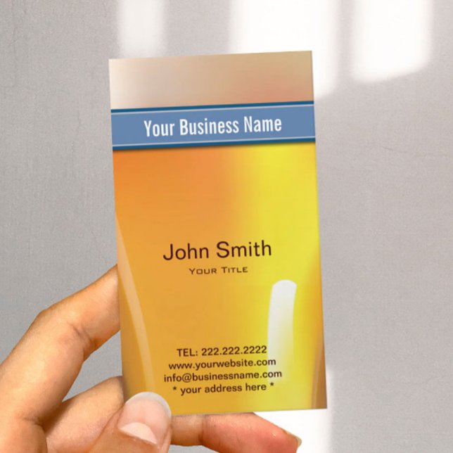 Blue Belt Liquor Store Bar Bartender Business Card (Creator Uploaded)