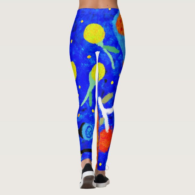 Blue berries cherries leggings (Back)