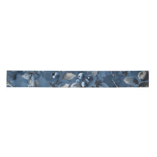 Blue berries Fruit Vintage Inspired Satin Ribbon