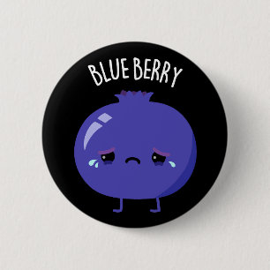 Blue Berry Funny Blueberry Pun  6 Cm Round Badge