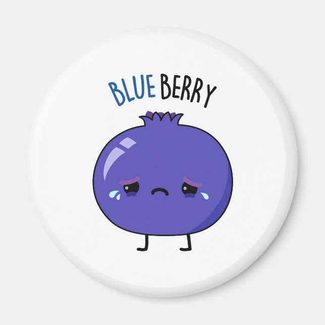 Blue Berry Funny Blueberry Pun  Magnet (Front)