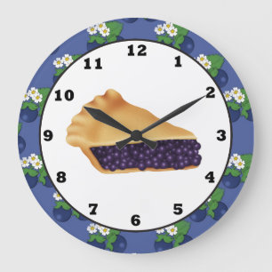 Blue Berry Pie sweet treat wall clock
