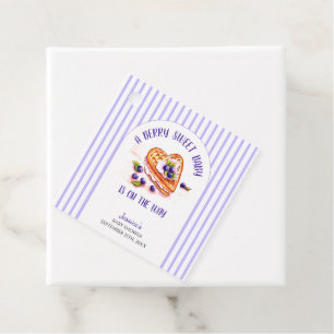 Blue Berry Sweet Fall Baby Shower Favour Tags