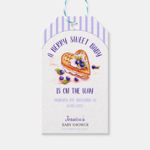 Blue Berry Sweet Fall Baby Shower Gift Tags