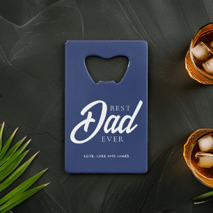 Blue "Best Dad Ever" Custom Photo