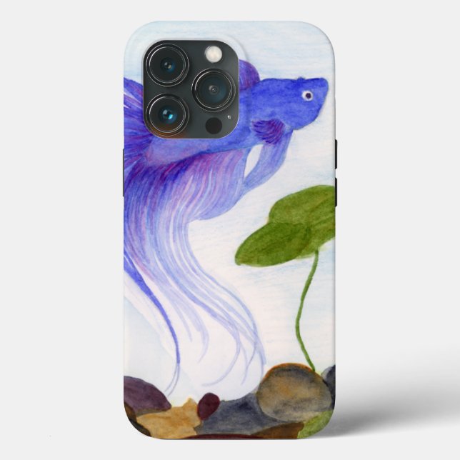 Blue Betta Fish Case-Mate iPhone Case (Back)