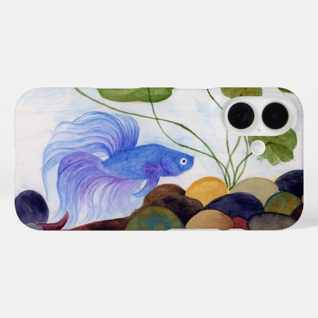 Blue Betta Fish Case-Mate iPhone Case (Back (Horizontal))