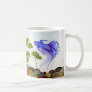 Blue Betta Fish Coffee Mug