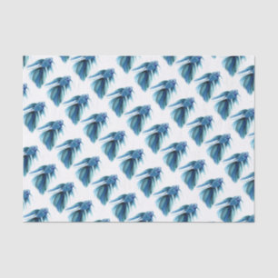 Blue Betta Fish Tissue Paper