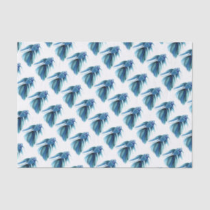 Blue Betta Fish Tissue Paper