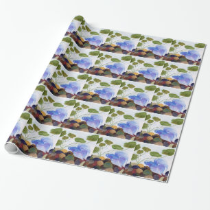 Blue Betta Fish Wrapping Paper