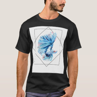 Blue betta watercolor T-Shirt