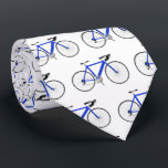blue bicycle on white tie<br><div class="desc">blue bicycle on white background.
Background colour can be changed.</div>