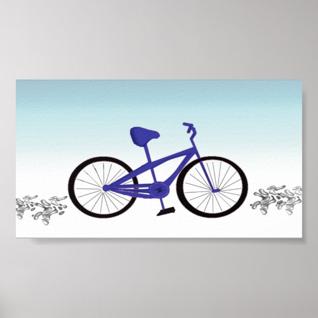 Blue Bicycle Poster (Front)