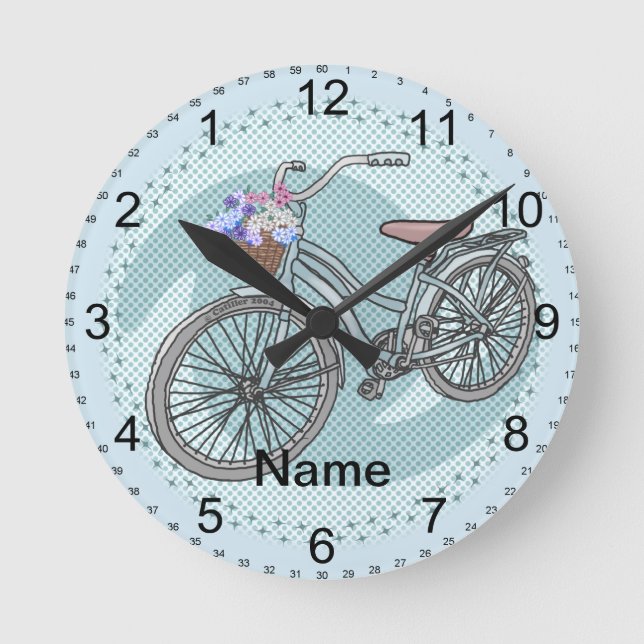 Blue Bike  Clock (Front)