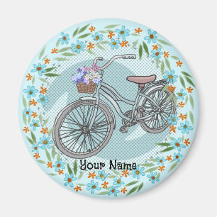 Blue Bike  Magnet
