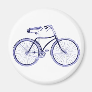 Blue Bike Magnet