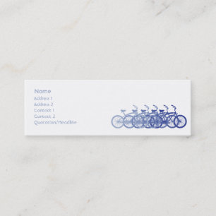 Blue Bike - Skinny Mini Business Card