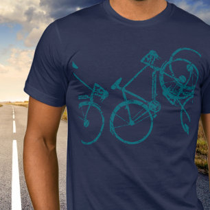 Blue Bikes Cool Biking Inspired T-Shirt