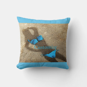 Blue Bikini Beach Sand Thunder_Cove Cushion