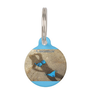 Blue Bikini Beach Sand Thunder_Cove Pet Tag