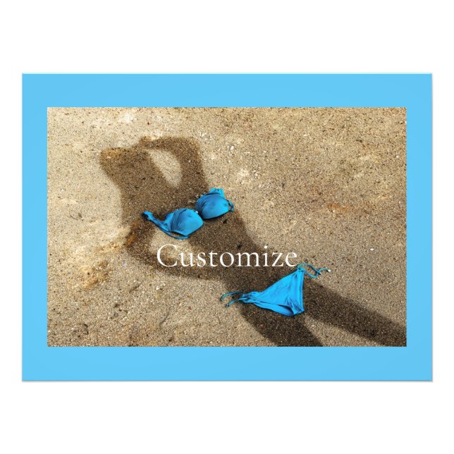 Blue Bikini Beach Sand Thunder_Cove  Photo Print (Front)