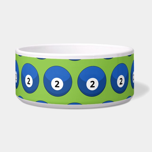 Blue Billiard Ball Number Two Pattern (Front)