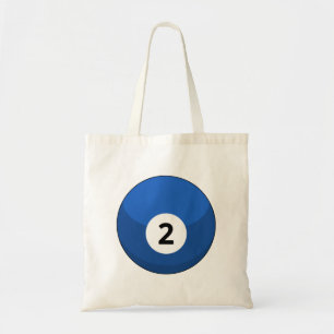 Blue Billiard Ball Number Two Tote Bag