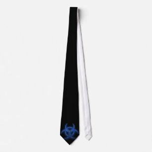 Blue Biohazard Tie