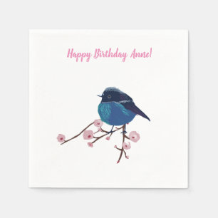 Blue Bird Art Napkin