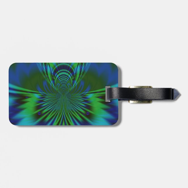 Blue Bird Bag Tag - Customised (Back Horizontal)