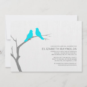 Blue Bird Bridal Shower Invitations
