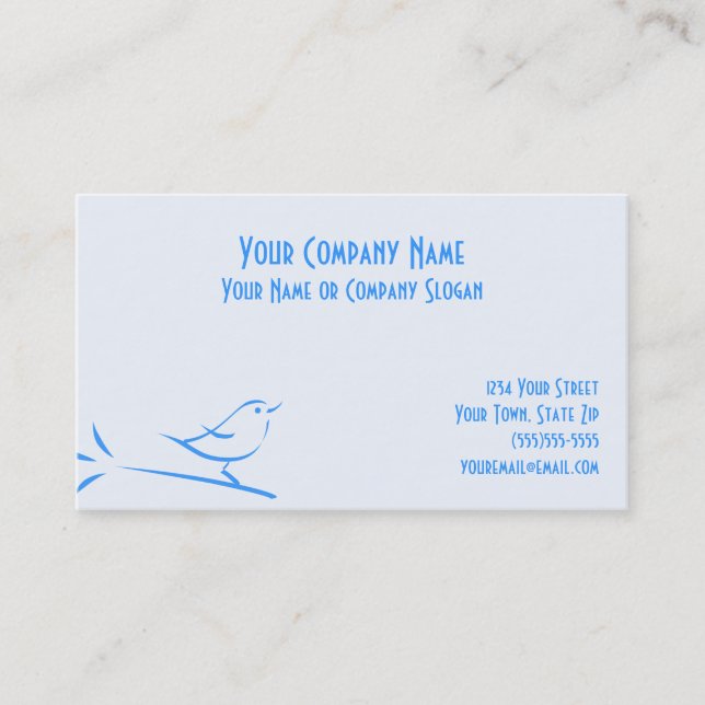 Blue Bird Business Card (Front)