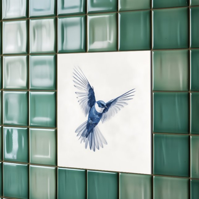 Blue Bird -  Ceramic Tile (Creator Uploaded)