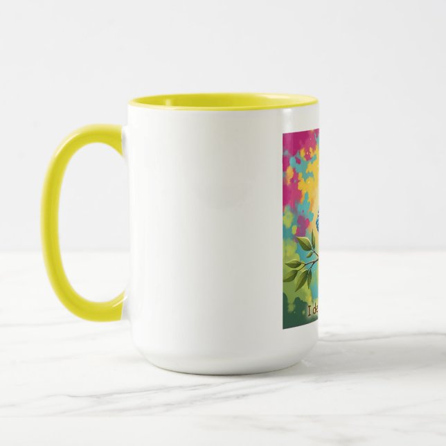 Blue Bird Coffee Mug Quote (Left)