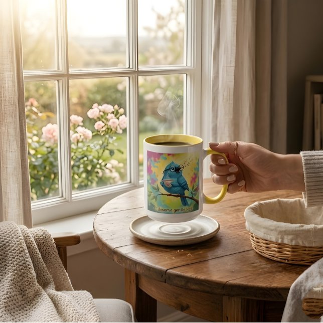Blue Bird Coffee Mug Quote (Creator Uploaded)
