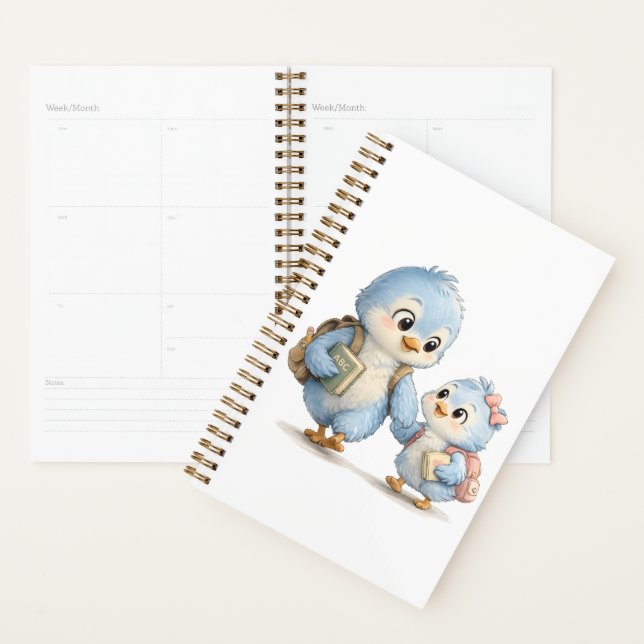 Blue Bird Daily Planner Notebook (Display)
