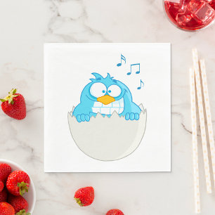 Blue Bird Hatching Napkin