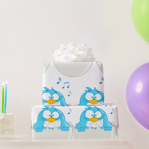Blue Bird Hatching Wrapping Paper